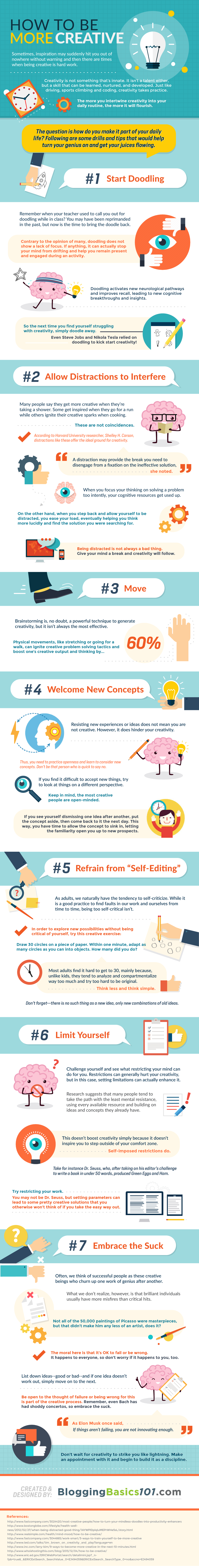 7 ways to be more creative