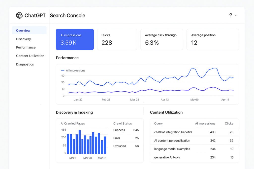 Chatgpt, confusion and others have to create AI search console reporting as soon as possible in order to provide urgently needed AI search data as possible to provide site owners