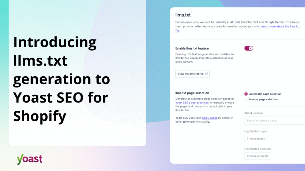 Give the AI a map to your best products • Yoast Give the AI a map to your best products • Yoast