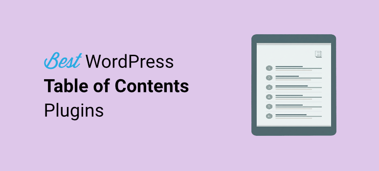 Best WordPress table of contents plugins